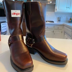 Dingo Boots Men’s 8.5 Mahogany Leather NEW
